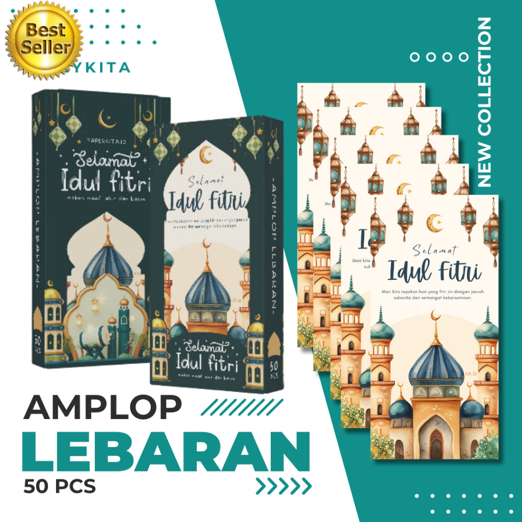 

Amplop Lebaran Idul Fitri Besar Premium Box isi 50pcs Angpao Motif 2025 Uang Tanpa Dilipat