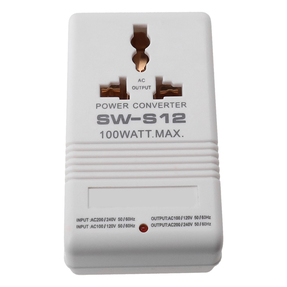 Step Up Or Down Voltage Converter Transformer Travel Adapter 100W 110V/120V To 220V/240V Dual Channe