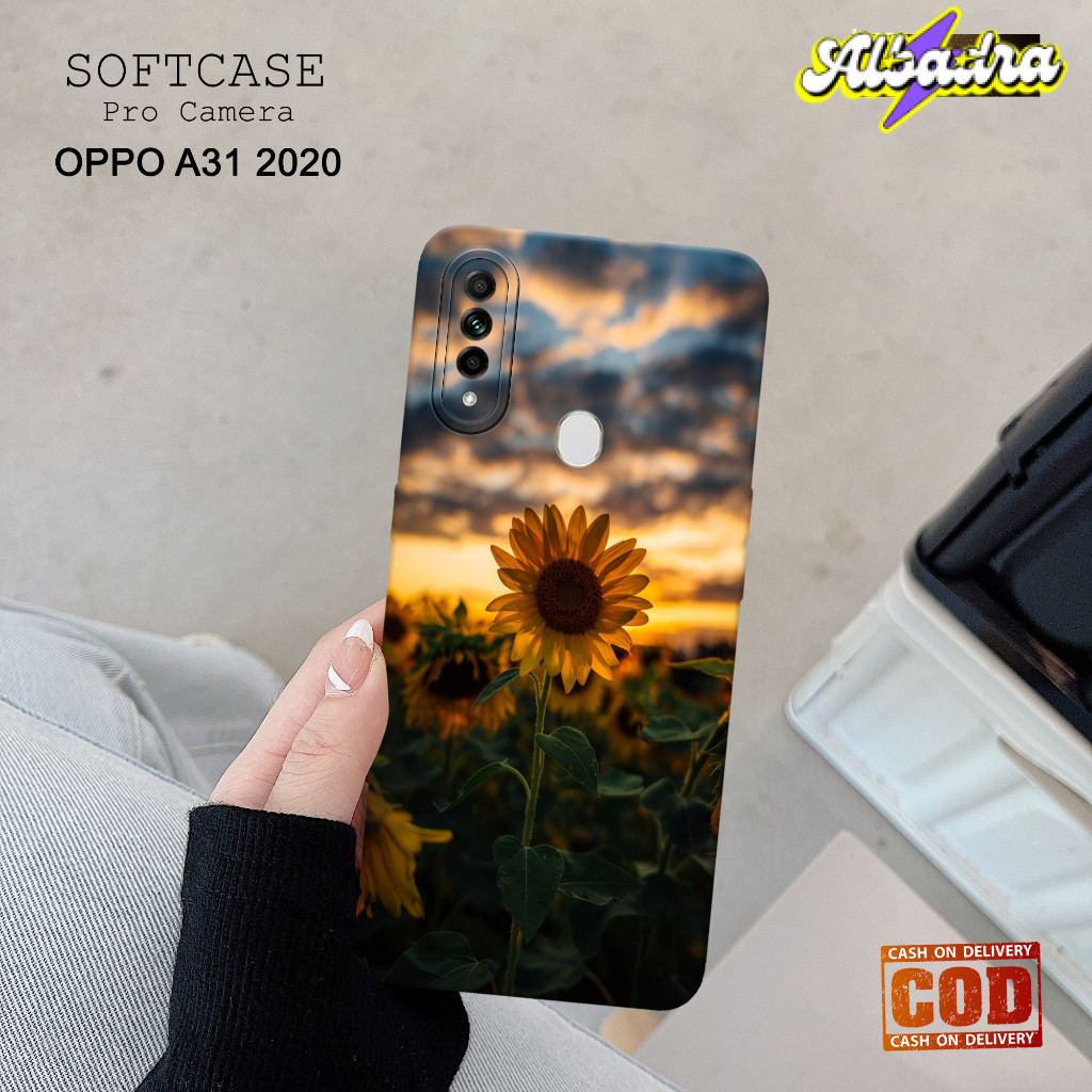 Case Hp OPPO A31 2020 Terbaru - Fashion Case BUNGA  - Casing Hp OPPO A31 2020 - Softcase Pro Camera 