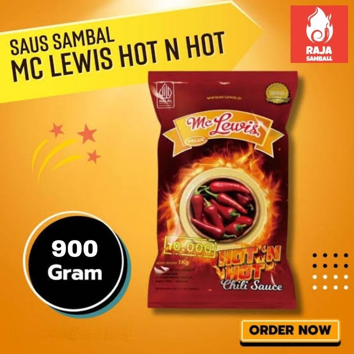 

Mc Lewis Hot N Hot Chilli Sauce Berat 900 Gram