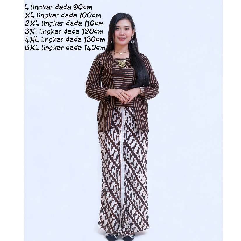 LURIK Kebaya Lurik Wanita Modern Jumbo