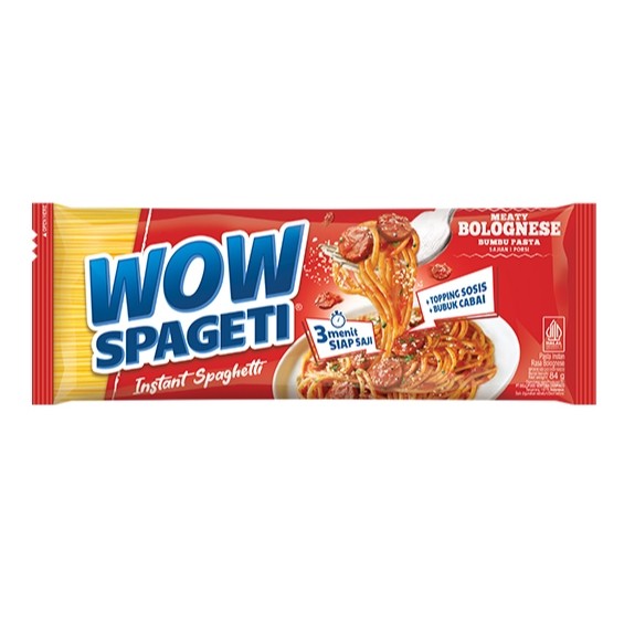 

WOW SPAGETI CREAMY CARBONARA MEATY BOLOGNESE BUMBU PASTA MI KUAH INSTANT SPAGHETTI MAYORA BUMBU PASTA TOPPING SOSIS BUBUK CABAI KRISPI SAPI PANGGANG MIE INSTAN CEMILAN ANAK MAKANAN INSTAN DOMIKA MART