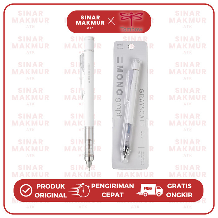 

Pensil Mekanik/Mechanical Pencil/Shaker Pencil Mono Graph Grayscale 0.5mm DPA-147 Mono Tombow (Pcs) - Abu Tua 147D