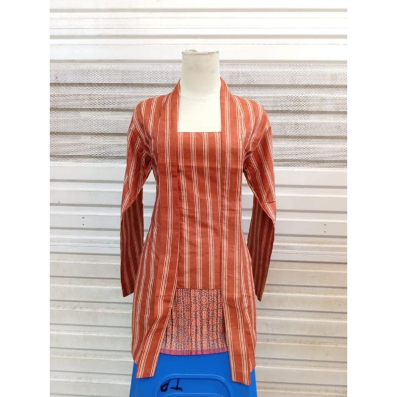 LURIK Atasan Kebaya Kutu Baru Lurik Katun Kebaya Pesta Dan Pagar Ayu Adem Halus Jumbo