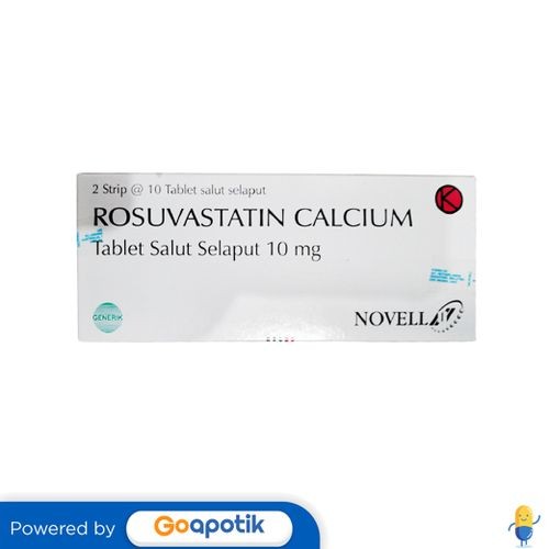 Rosuvastatin Calcium Novell 10 Mg Box 20 Tablet