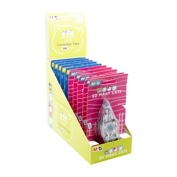 

M&G ACT11874 Tipe Ex Roll 6mm Correction Tape Roll So Many Cats