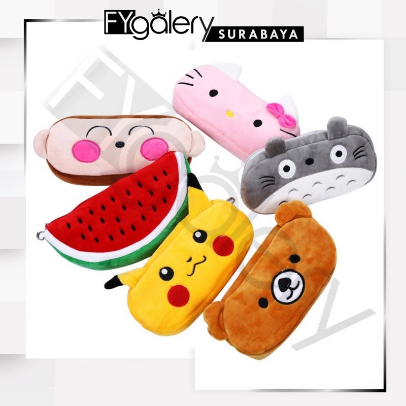 

HL0119 Tempat Penyimpanan Pensil Dan Make Up Pouch Kosmetik Karakter Bahan Kain S1611