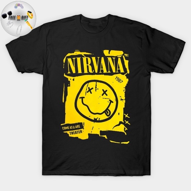 [FREE GIFT] Kaos T shirt Musik Band Nirvana Poster unisex sampai ukuran jumbo 24S
