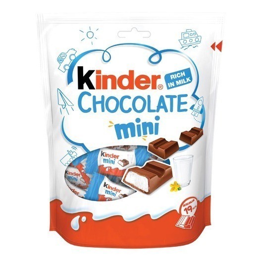 

Cokelat KINDER Chocolate Mini Rich in Milk Travel Edition 120gram asal Eropa