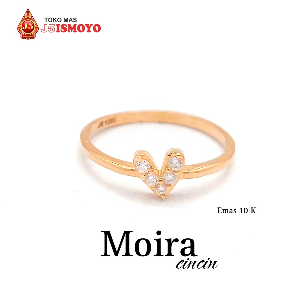 Cincin Emas Mas Asli Moira J5 Ismoyo