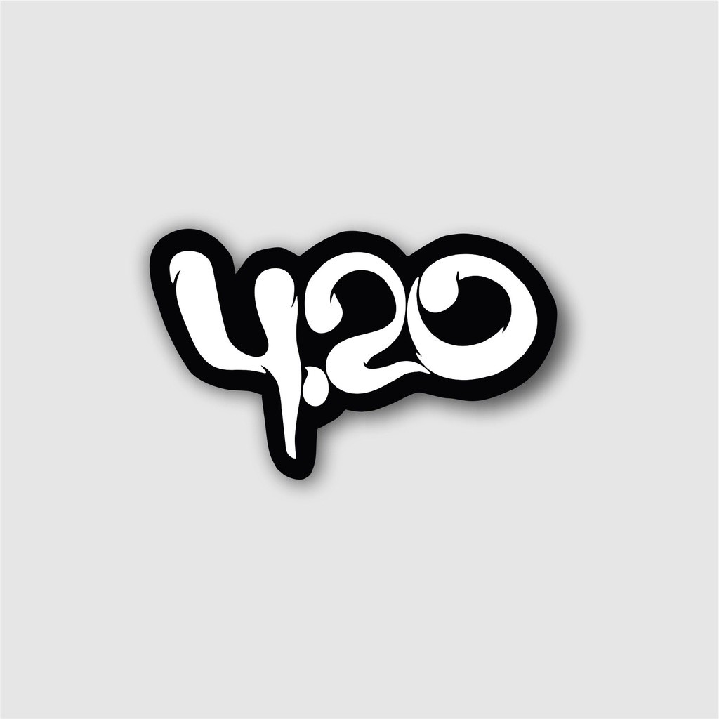 

Stiker Sticker Brand Logo 420 four twenty Label Graftac dan Vinyl Skate surf Band Grafiti pop art Case Phone Tumblr Laptop Casing Striping Aesthetic Band Hype Dinding Waterproof Clothing Mura