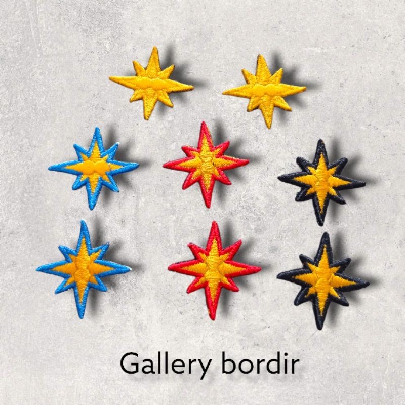 Bordir bordir logo mata angin dishub timbul 3d satu pasang