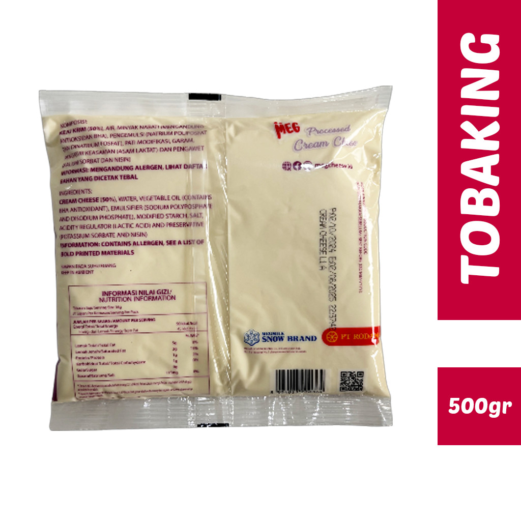 

Bakaranandia - Meg Cream Cheese Processed 500G - Praktis Untuk Roti & Kue