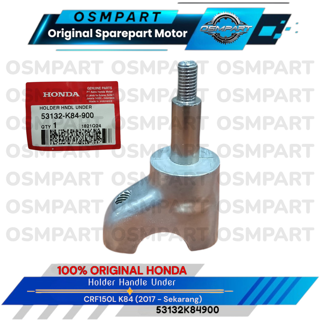 DUDUKAN STANG STIR RAISER BAWAH CRF 150L HONDA 53132K84900 ORIGINAL