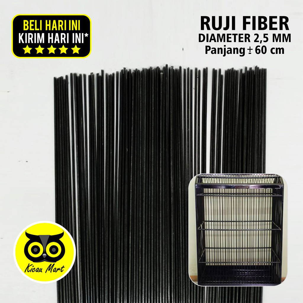 KICAU MART RUJI FIBER JERUJI FIBER HITAM 2.5 MM UNTUK JERUJI KANDANG MERPATI RUJI KANDANG BURUNG RJF
