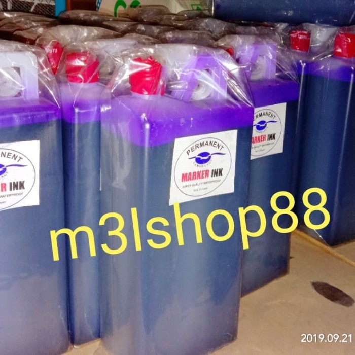 

Tinta permanent camar laut 1 ltr. Untuk tulis karung, karton dll - Hitam
