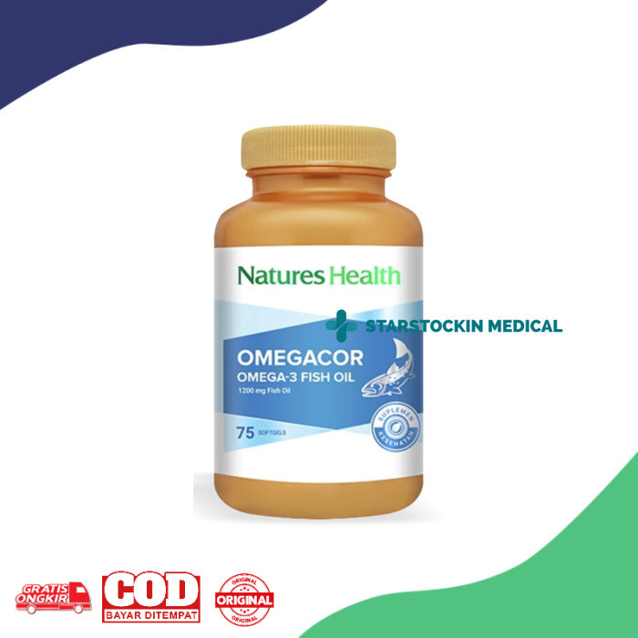 Natures Health Omegacor - 75 Softgels