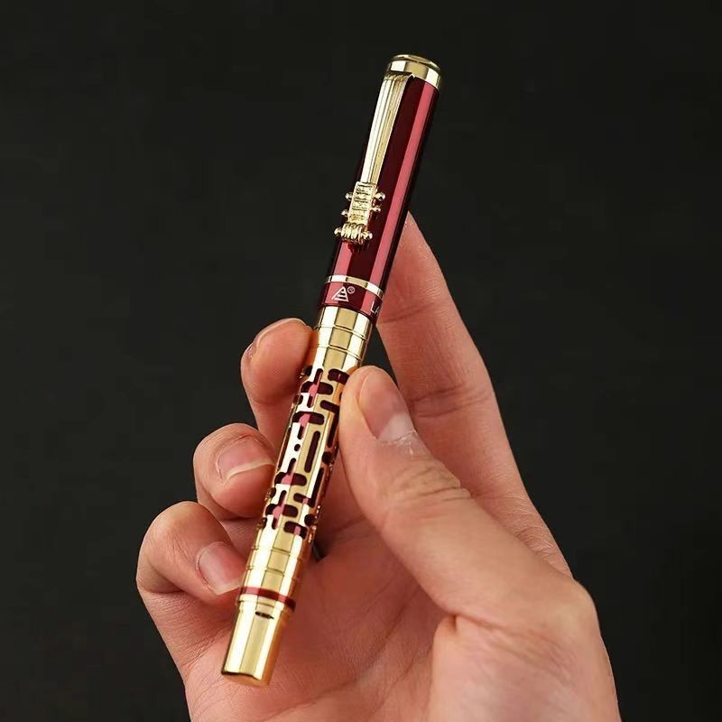 

Luxury New 3095 Roller Ball Pen Metal Ink Pens Black 0.5mm Calligraphy Office School Supplies Ballpoint Pen