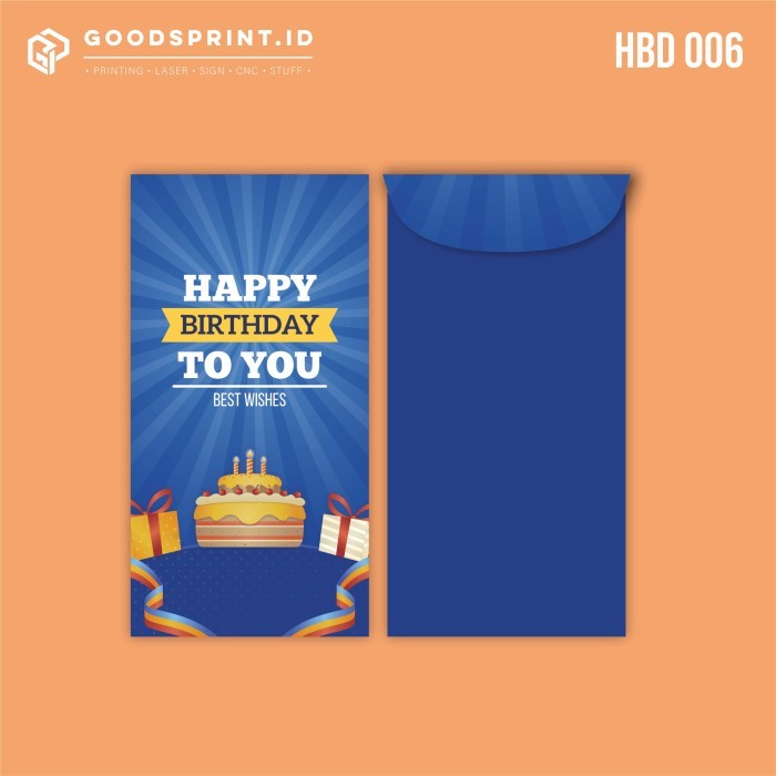 

Angpao Amplop Birthday Hadiah Ulang Tahun Amplop Ultah Bday Angpao - HBD06, 3 pcs