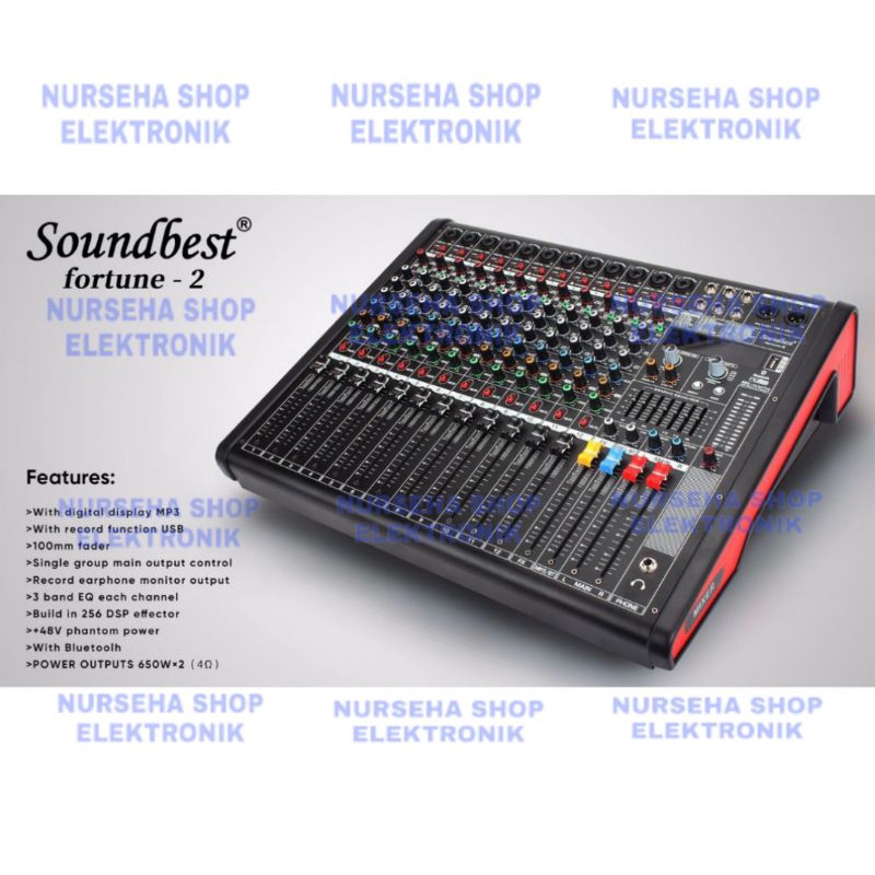 Power Mixer soundbest Fortune2 mixer 12 channel soundbest Fortune 2 original
