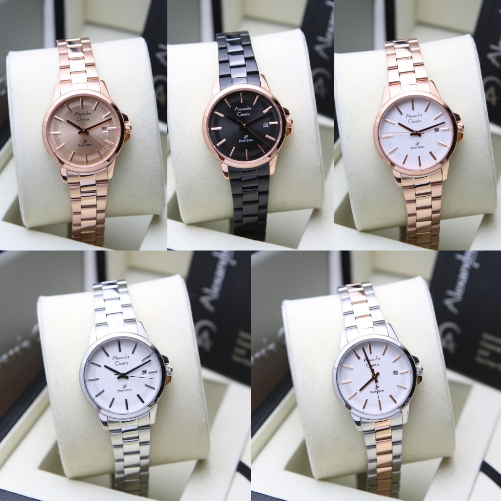 JAM TANGAN WANITA ALEXANDRE CHRISTIE AC 1034 AC1034 LDB SERIES ORIGINAL