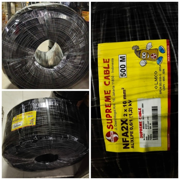 ✨Murah✨ -KABEL TWIST 2X10MM SUPREME NFA2X ROL 500M