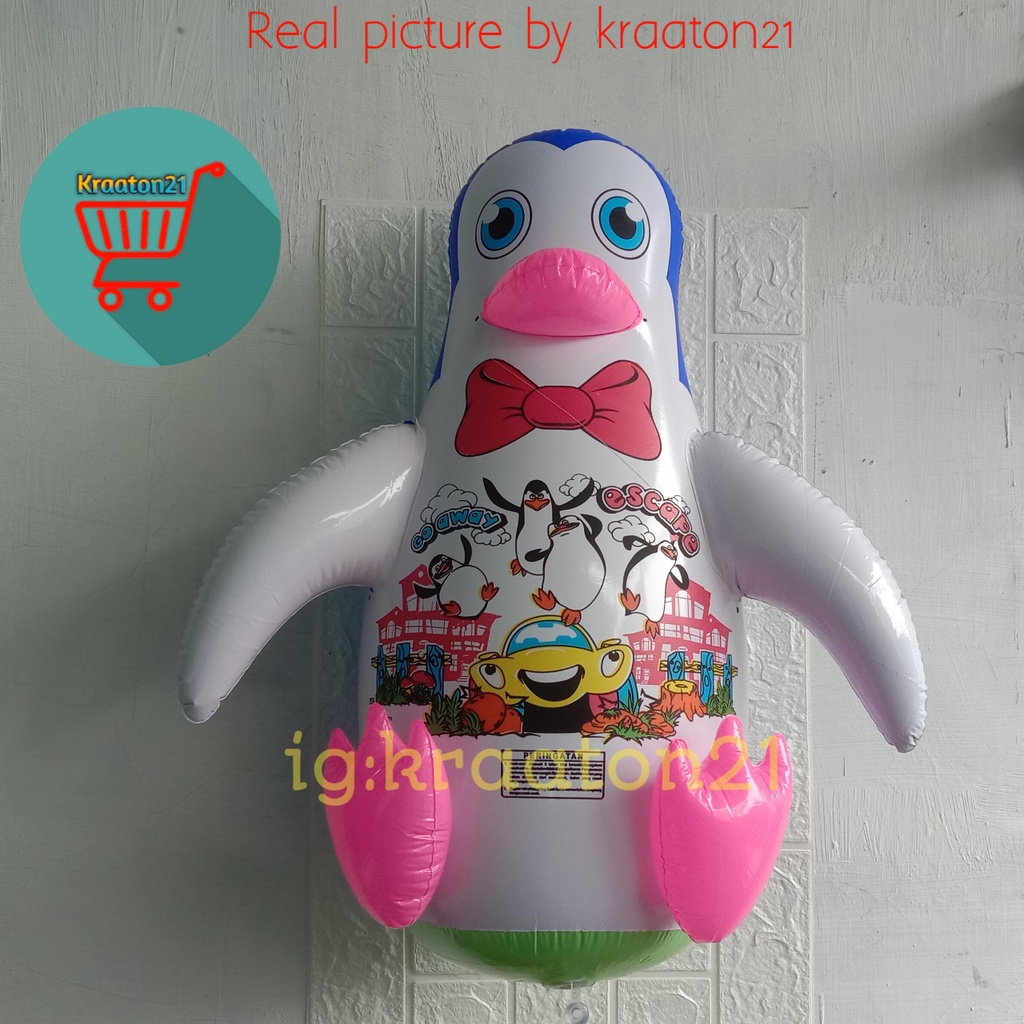 balon madagaskar / mainan tiup /tinju pasir madagaskar besar / balon madagaskar / pinguin