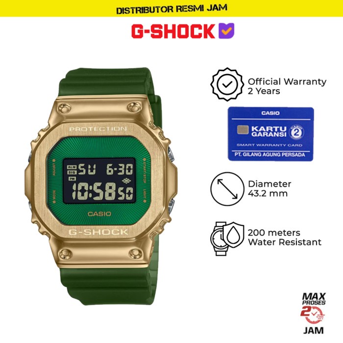 GShock GM-5600CL-3DR GM-5600 GM5600CL GM5600 Garansi Resmi 2 Tahun