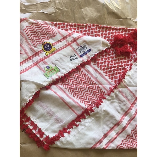 Surban ALMAS ARABI QUTLA Merah putih