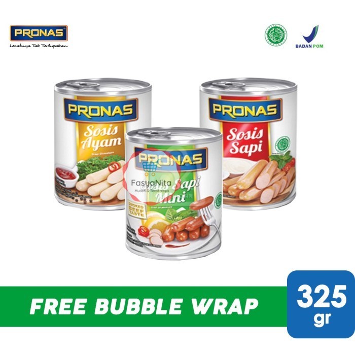 

Pronas Sosis Sapi / Sosis Ayam Kaleng (325 gr) - Ayam/Chicken - Ayam/Chicken - FasyAnita Mart Denpasar