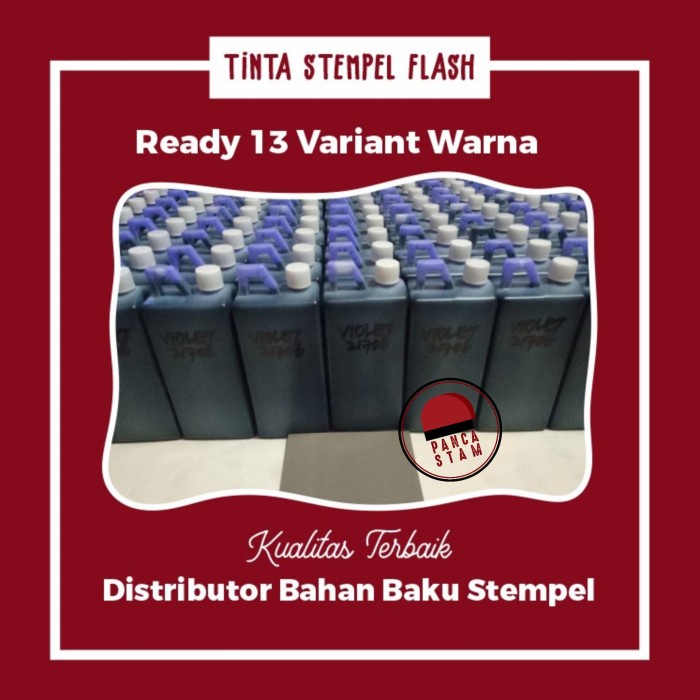 

New- 1,2 KG (REFILL) TINTA STEMPEL FLASH/WARNA - 13 WARNA