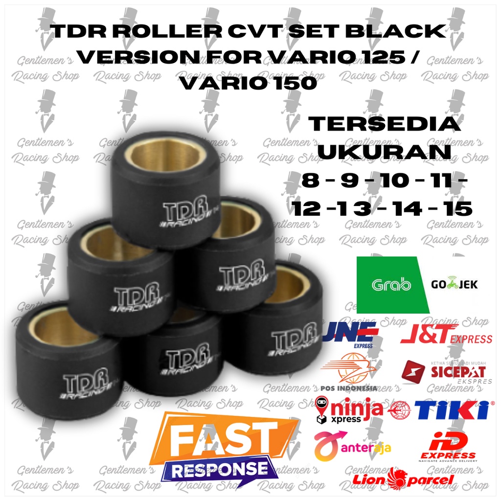TDR Roller CVT Set Black Version for Honda Genio