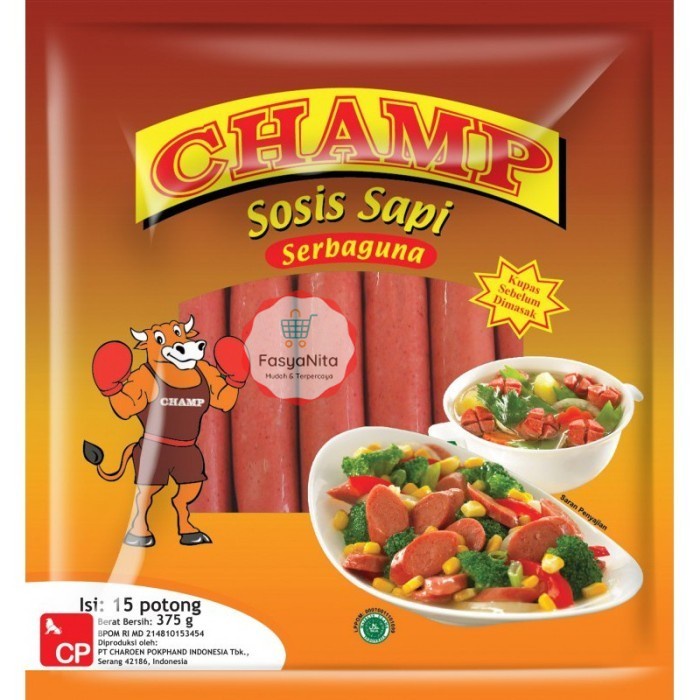 

Champ Sosis Ayam Sapi isi 15 [375 gr] - Sapi - FasyAnita Mart Denpasar