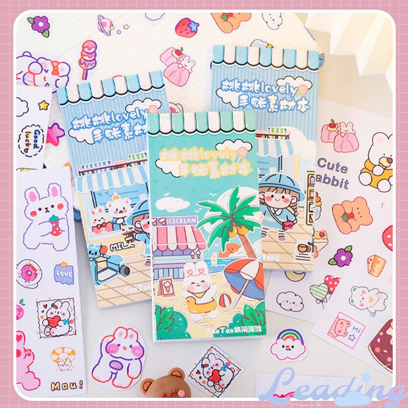 

Buku Bahan Stiker Buku Gambar Stiker Lucu Buku Bahan Stiker Bahan Stiker Siswa DIY-Le