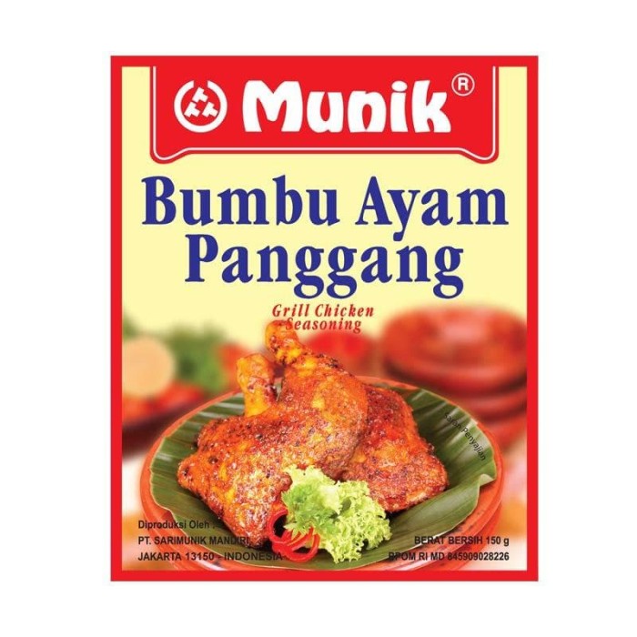 

MUNIK Ayam Panggang Bumbu Masak Instan [150 gr]