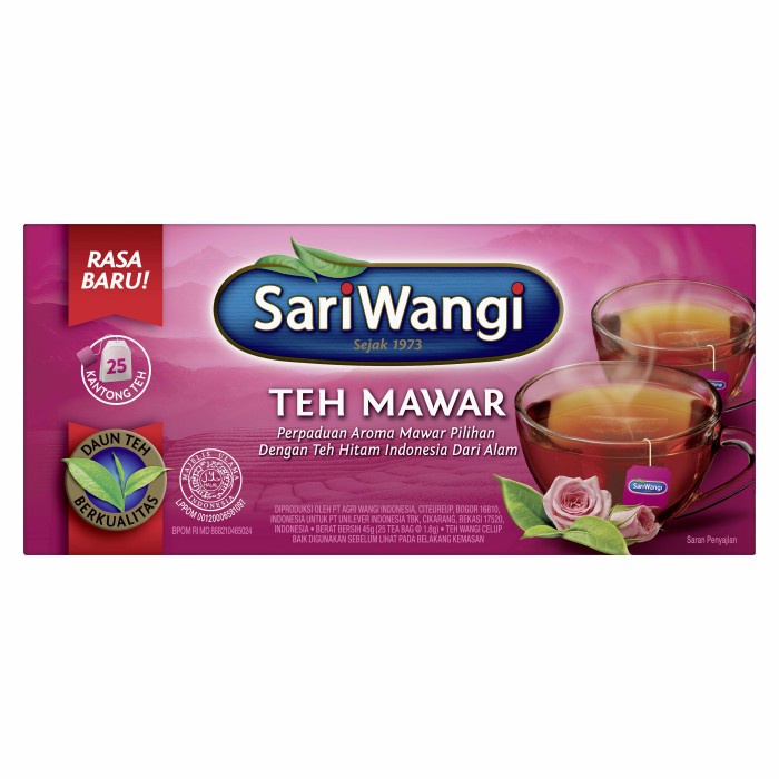 

✨PROMO✨ -Sariwangi Teh Mawar Celup Isi 25 multipack