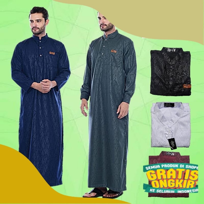jubah pria EMBOS  jubah laki laki EMBOS jubah SAUDI EMBOS jubah laki laki KONVEKSI PREMIUM/ Bigsize