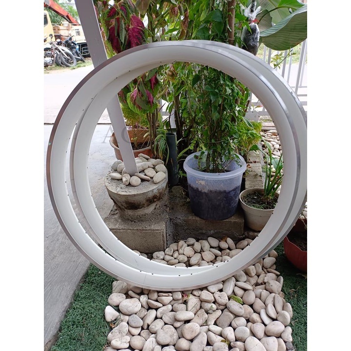 Rims/Velg Alloy Fixie 700c United Brakeline CNC putih polos