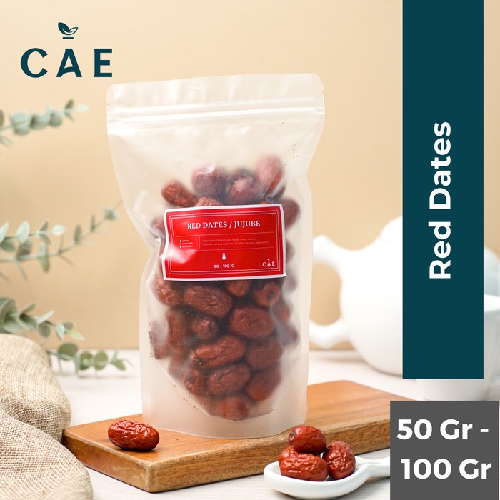 

Dried Red Dates Kurma Merah Jujube Angco Hong Zao Buah Fruit Herbal 50 Gram - 100 Gram