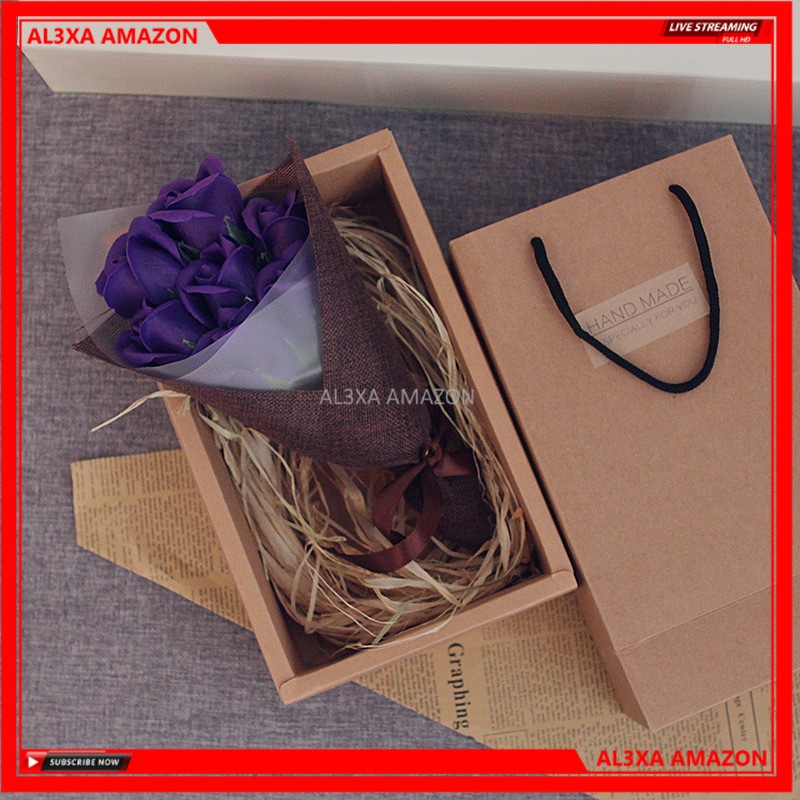 

Bouquet flower soap box (isi 7bunga+paperbag)
