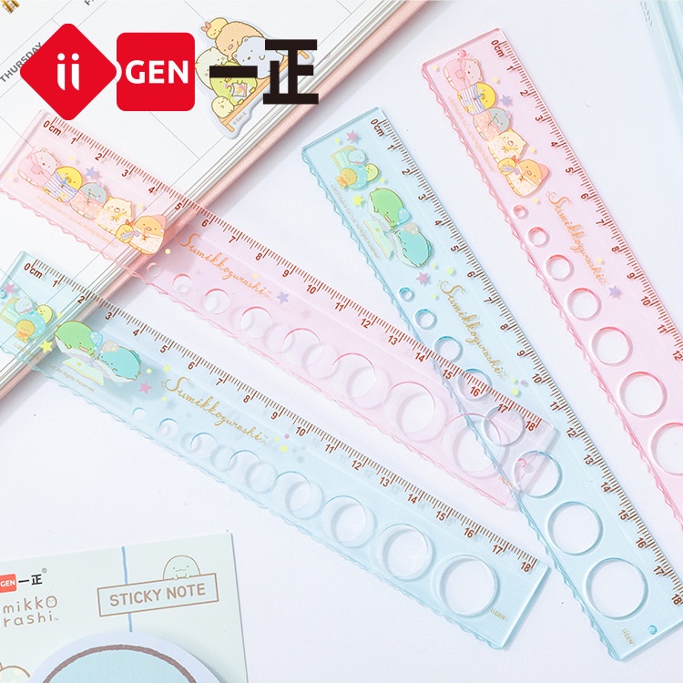 

STESSI Penggaris Cetakan Bulat 18 Karakter Sumikkogurashi Premium / Ruler
