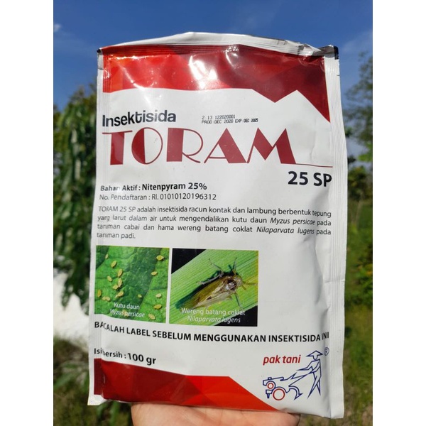 Insektisida TORAM 25SP Kemasan 100gr Obat Hama Wereng, Kutu dan Cabuk