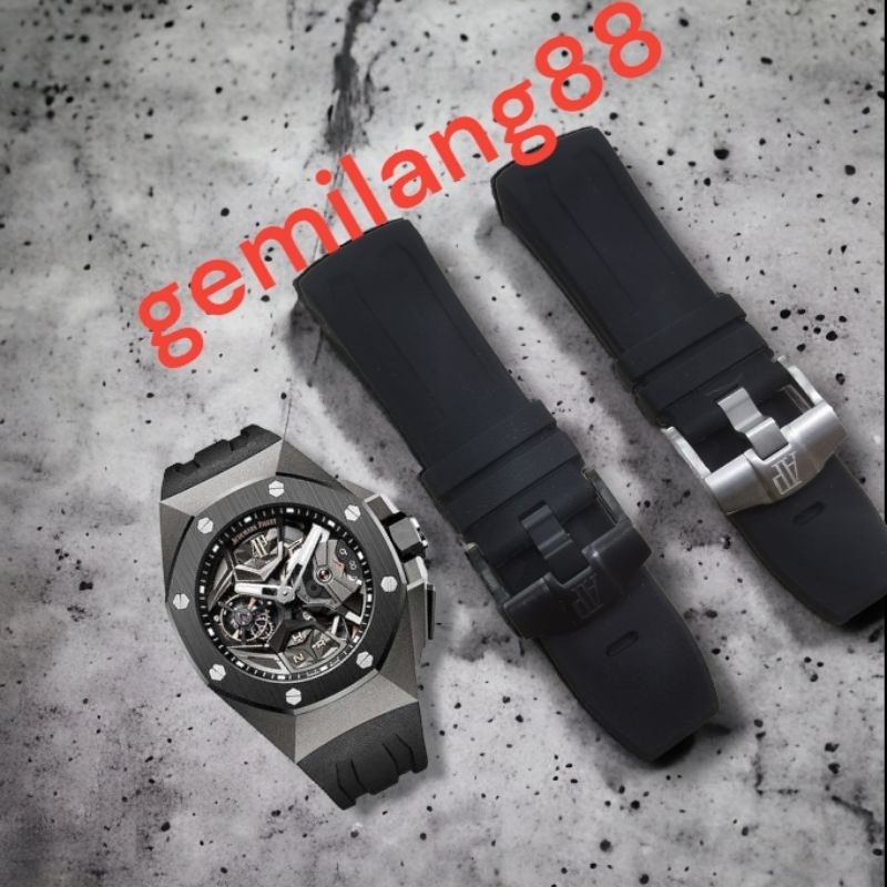 strap tali jam tangan AP Audemars Piguet royal oak Offshore Black panther Marvel Edition tali jam ta