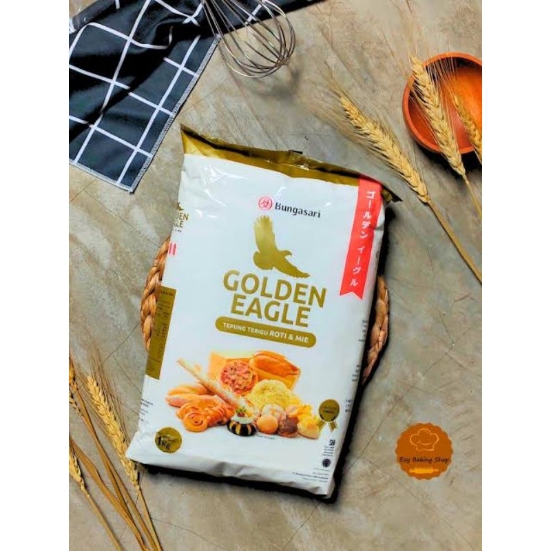 

Tepung Terigu 1kg Bogasari Golden Eagle
