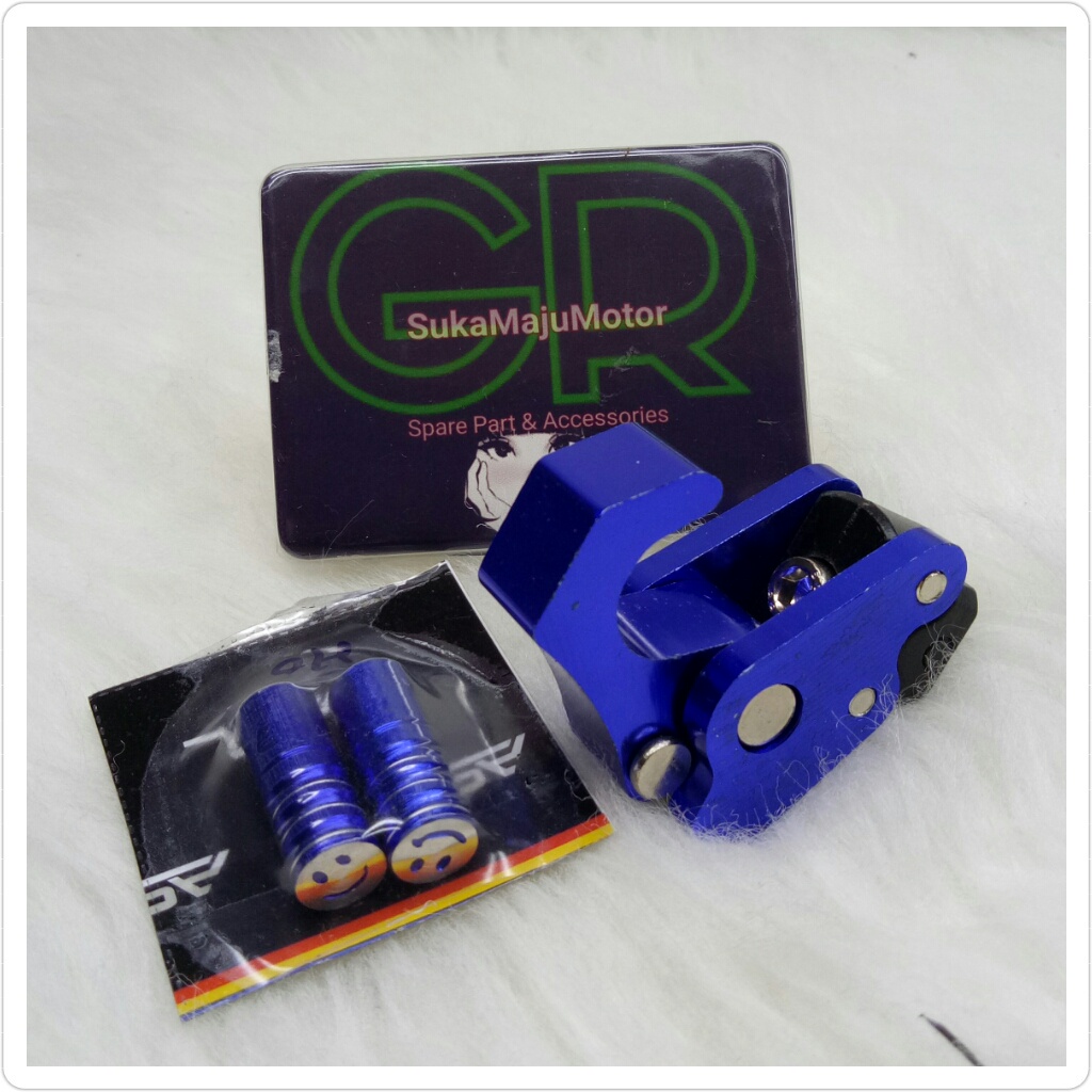 #GR# paket varisi acc motor gantungan tekuk cnc+tutup pentil motor model smile universal Nmax,Aerox,