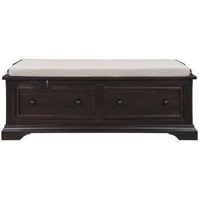 sofa bench storage 2 laci minimalis modern kayu jati