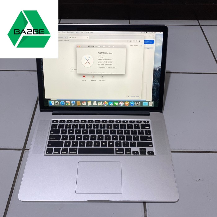 Apple MacBook Pro "Core i7" 2.8 ghz, ram 16gb ssd 1TB  ,15" Mid-2015