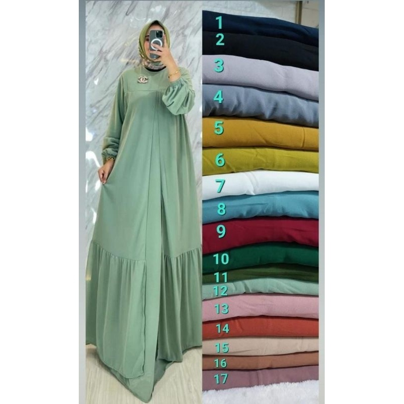 GAMIS MALAYSIA OUTER/GAMIS MALAYSIA ROMPI/BAHAN ARMANI BABYDOLL PREMIUM/GAMIS CERUTY POLOS/GAMIS TER