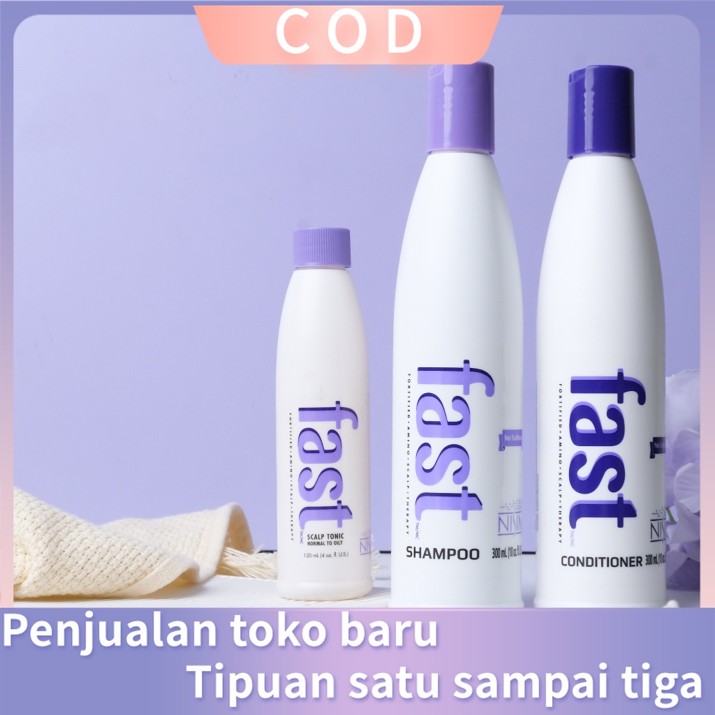 (COD) Shampoo Nisim fast + Conditioner Nisim fast