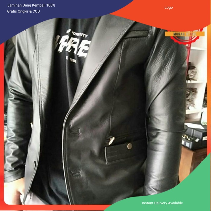 Jas Pria Blazer cowok casual Jaket kulit Domba Model Jas Garut